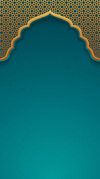 Islamic decorative gold background vector