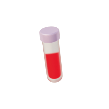 Cute 3D Bood Test Icon Illustration Render png