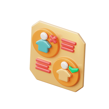 Cute 3D Candidate Icon Illustration Render png