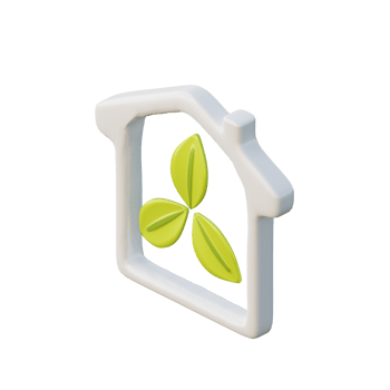 Cute 3D Energy Savings Icon Illustration Render png
