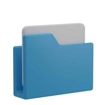 Cute 3D File Manager Icon Illustration Render png