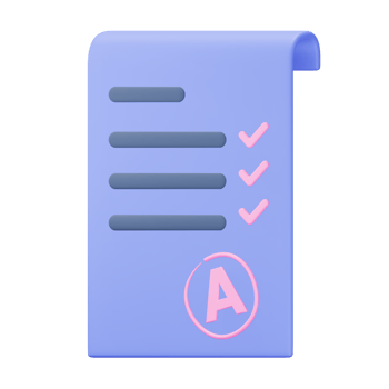 3D Grade Report Illustration png
