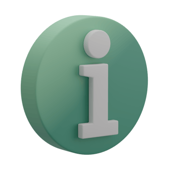 Cute 3D Information Icon Illustration Render png