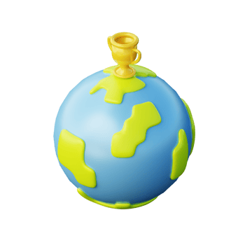 Cute 3D Mission Icon Illustration Render png
