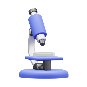 3D Microscope Device Illustration png
