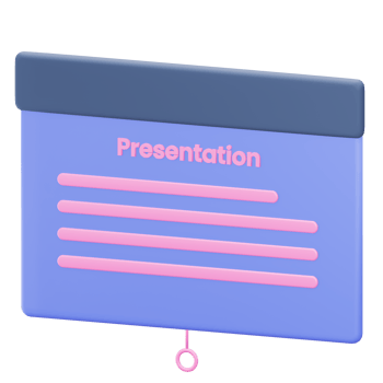 3D Presentation Illustration png