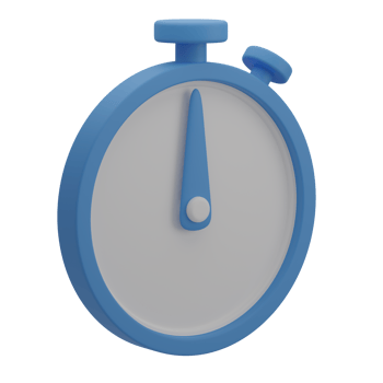 Cute 3D Stopwatch Icon Illustration Render png