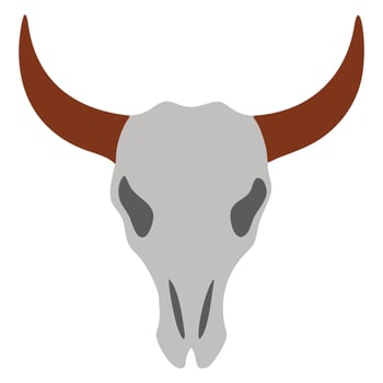 mexico bull skull Cinco de Mayo day illustration, happy Cinco de Mayo festival design sublimation vector