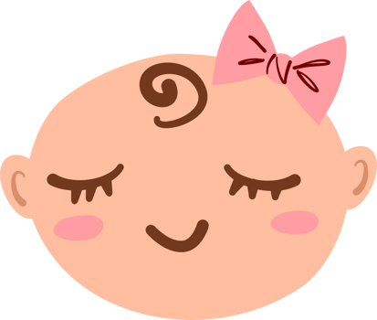 Calm baby emoticon png