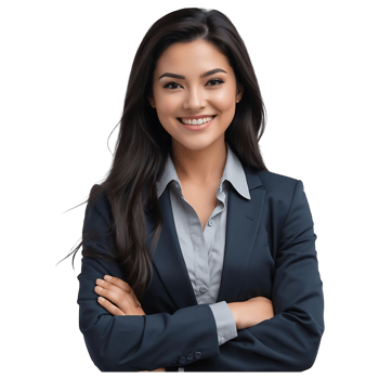 Confident Businesswoman in Suit Ideal Stock Photo for Corporate and Leadership Themes png