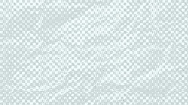 White Crumpled craft paper background. Pastel craft texture with small noise and dots. halftone. Template light tones. minimal, simple texture, background with folds and crumpled. vector