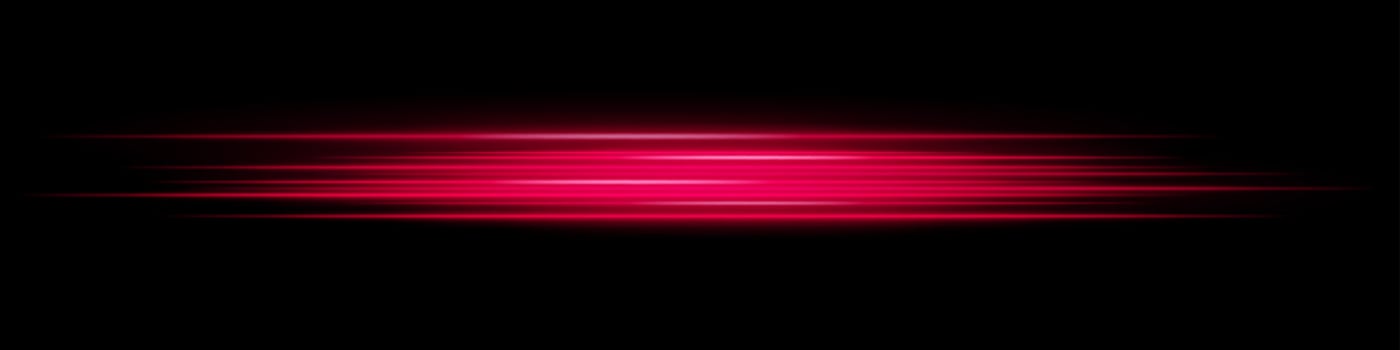 A red light beam on a black background vector