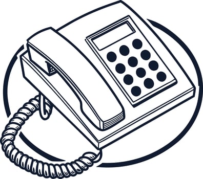 A telephone icon vector