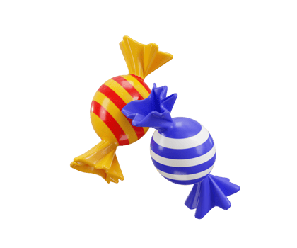 Candy icon 3d rendering illustration png
