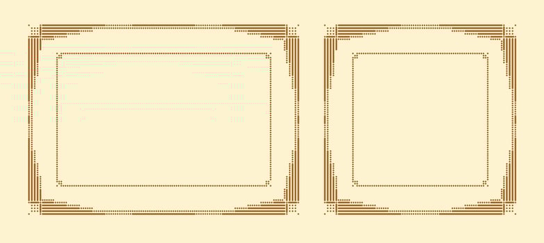 Frame with dots vector