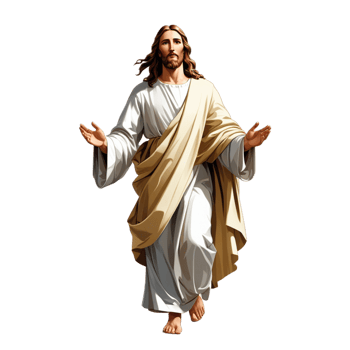 Ascension Day Of Jesus Christ isolated on transparent background png