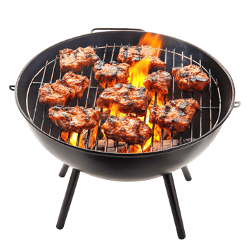 Grilling meat barbecue food on transparent background png