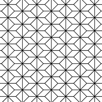 Hexagon grid line, modern triangle repeats background Geometry seamless pattern. graphic line illustration. Black and white abstract for package, vacation design, fabric and textile. vector