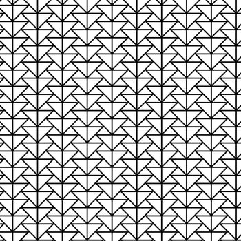 Hexagonal and triangular texture. Geometry seamless pattern. graphic line illustration. Black and white abstract illustration for package, vacation design, fabric and textile. vector