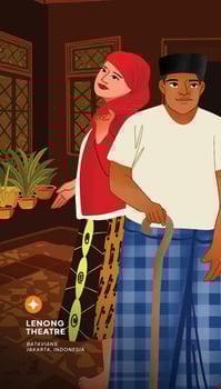 A cartoon of a man and woman standing next to each other vector