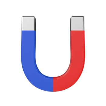 Magnet isolated on transparent background png