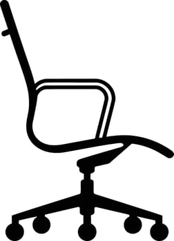 Stylish Home Chair Silhouette, Basic Chair Outline Silhouette vector