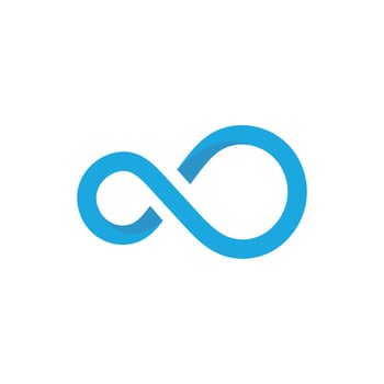 Infinity logo icon vector