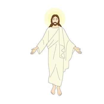 Holy Jesus resurrections illustration vector