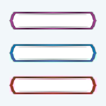 Islamic text box gradient with paper cutting technique vector
