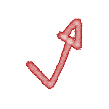 Bold Sketchy Red Watercolor Forms png