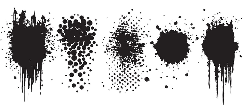 Minimalist Ink Blot Concepts for Backgrounds vector