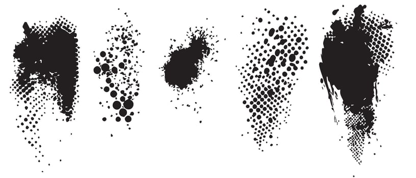 Rugged Ink Stain Textures for Poster Use vector