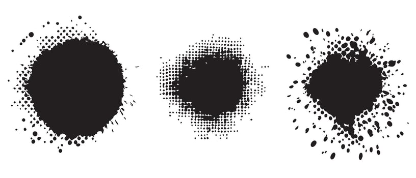 Digital Ink Blot Patterns for Print or Web vector