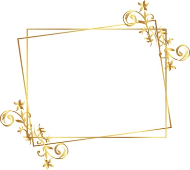 Bronzing border warm color Certificate Border vector