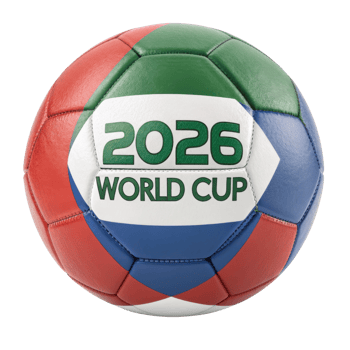 Vibrant soccer ball symbolizes excitement of 2026 World Cup bringing together fans from around world in celebration of sport and unity png