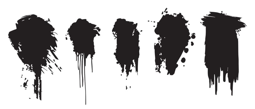 High-Resolution Ink Blot Backgrounds for Design vector