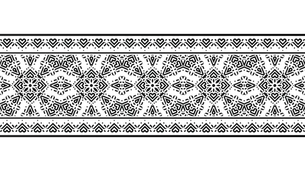 ornament style ethnic seamless border. vector
