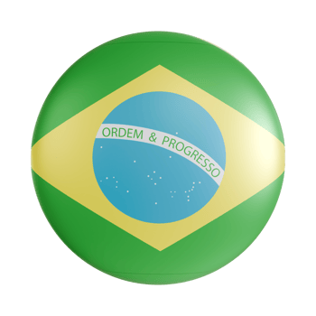 Brazil flag 3d circle icon. png