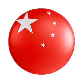 China flag 3d circle icon. png