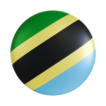 Tanzania flag 3d circle icon. png