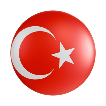 Turkey flag 3d circle icon. png