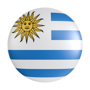 Uruguay flag 3d circle icon. png