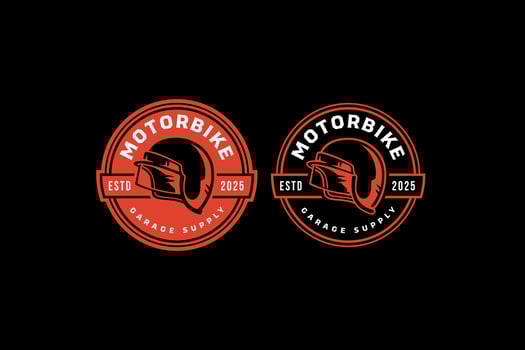 helmet and visor motorcycle badge logo design set for garage, workshop, biker, racer, rider. headgear rider vintage emblem logo collections. head protection racer illustration label element. vector