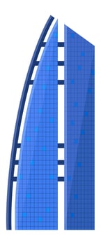 Burj Al Arab Jumeirah, an iconic sail shaped luxury hotel, stands tall against the Dubai skyline, showcasing innovative architecture and representing opulence vector