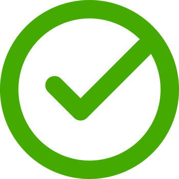 Green check mark circle icon png