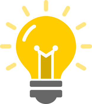 Yellow electric bulb light png