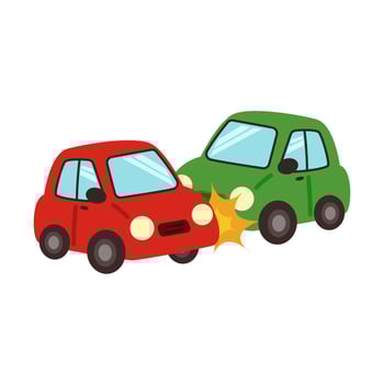 traffic accident. car crash car vector