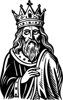 A drawing style illustration representing a saint crown vector