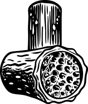 An illustration of a church light designed in vintage style vector