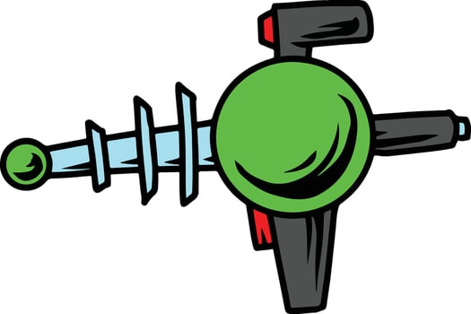 space laser gun vector